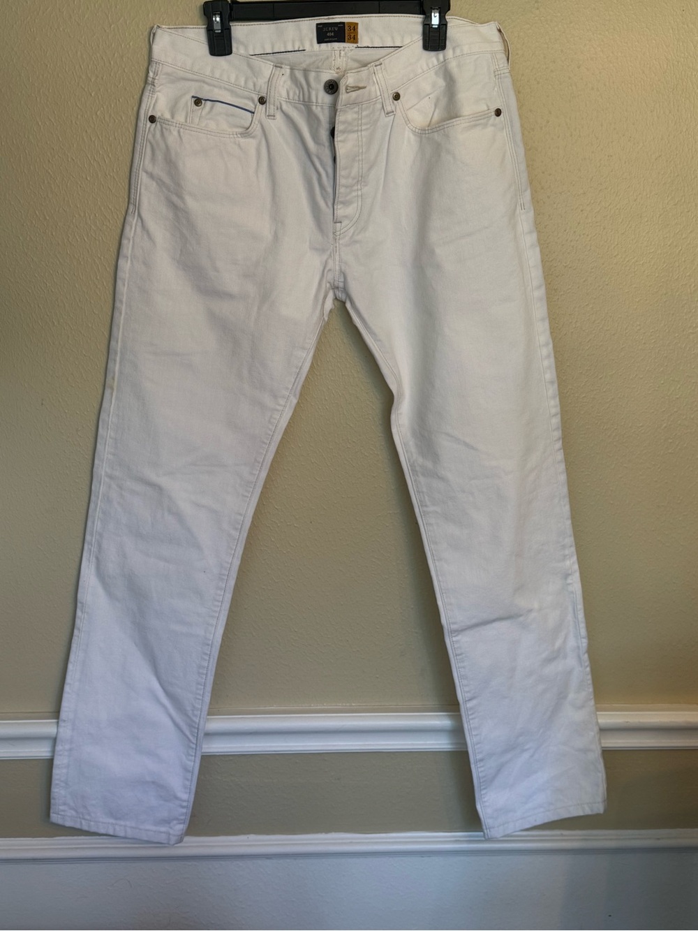 J. Crew Slim Straight White Men's Jeans size 34x34